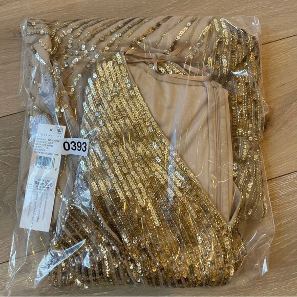 Aidan Mattox
Sequined V-Neck Bell-Sleeve Gown - Picture 5 of 5